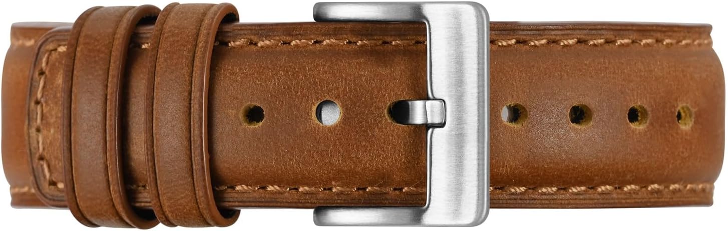 BISONSTRAP Leather Watch Strap for Men and Women, Oil Pull-Up Leather, Quick Release Replacement Bands, Band Width 18mm 20mm 22mm - Image 9