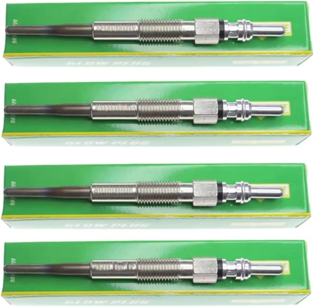 Automotive Glow Plugs Compatible with Chevrolet For Captiva 2006 2007 2008 2009 2010 2011 Heater Glow Plugs Set Replacement Parts 4Pcs 4805511