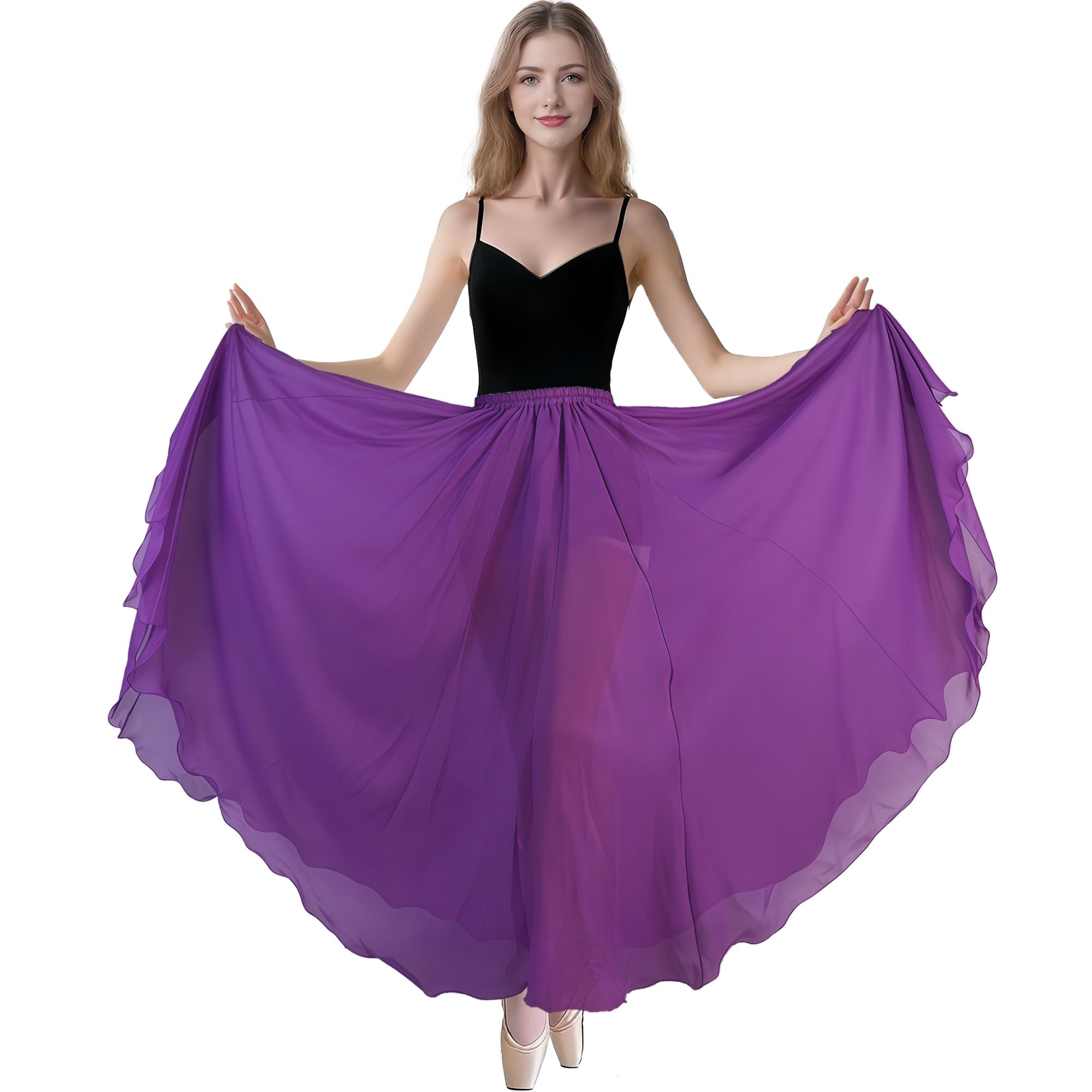 Bauchtanz Rock Damen Bauchtanz Kostüm Tänzerin Chiffon Röck Swing Langer Rock Festival Performance Kleidung