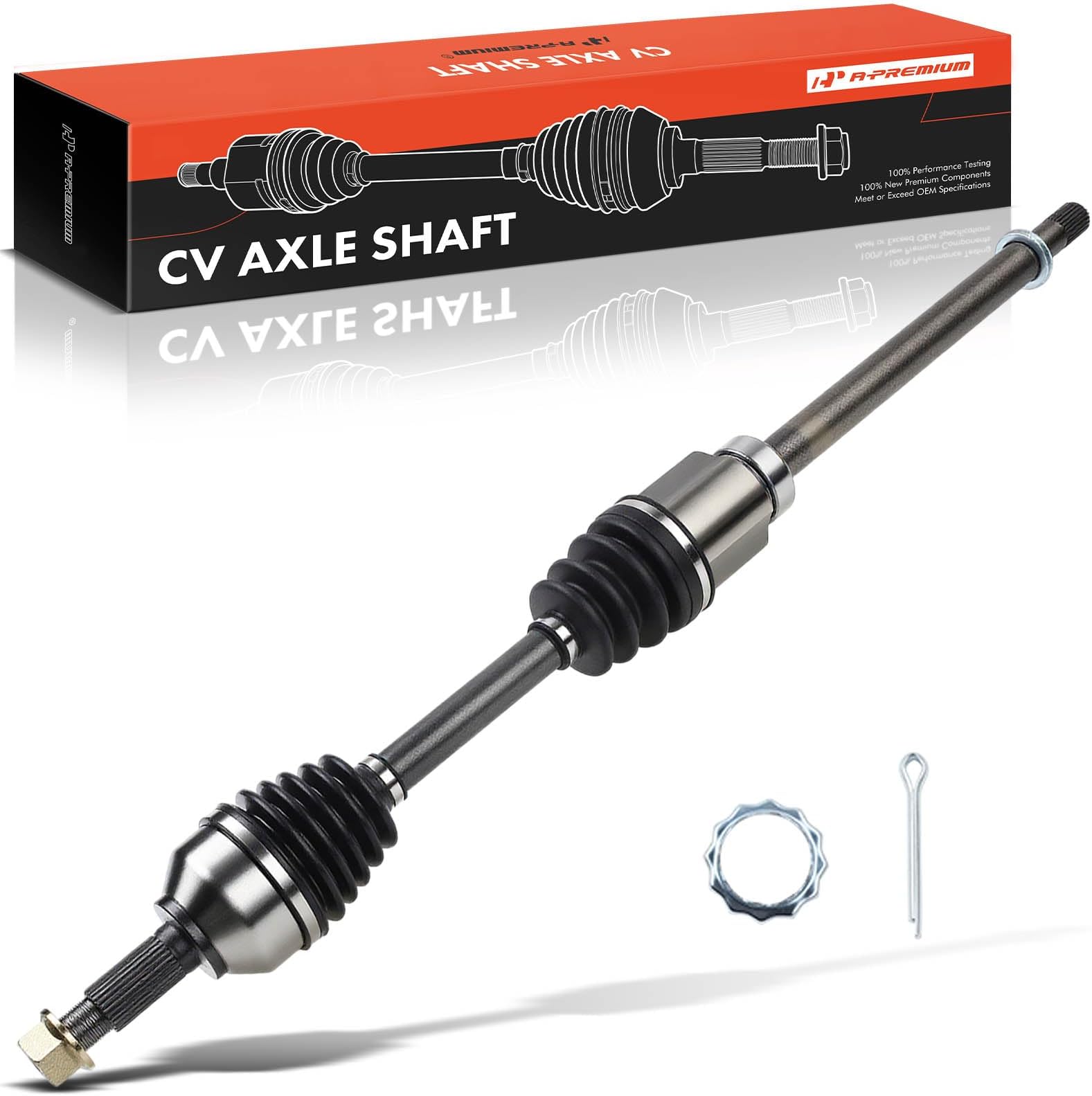 A-Premium CV Axle Shaft Assembly Compatible with Nissan Rogue 2008-2013 AWD, Rogue Select 2014-2015 AWD, L4 2.5L, Front Right Passenger Side, Replace# 39100JG04C, 39100JM10A
