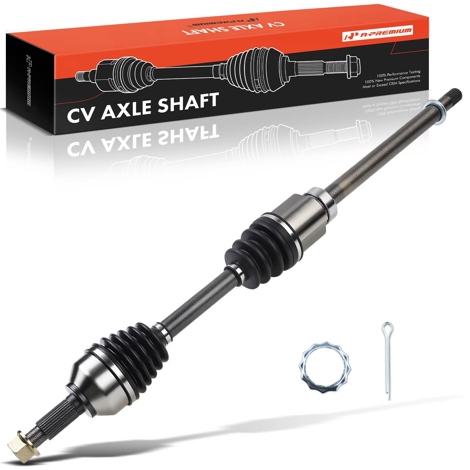 A-Premium CV Axle Shaft Assembly Compatible with Nissan Rogue 2008-2013 AWD, Rogue Select 2014-2015 AWD, L4 2.5L, Front Right Passenger Side, Replace# 39100JG04C, 39100JM10A