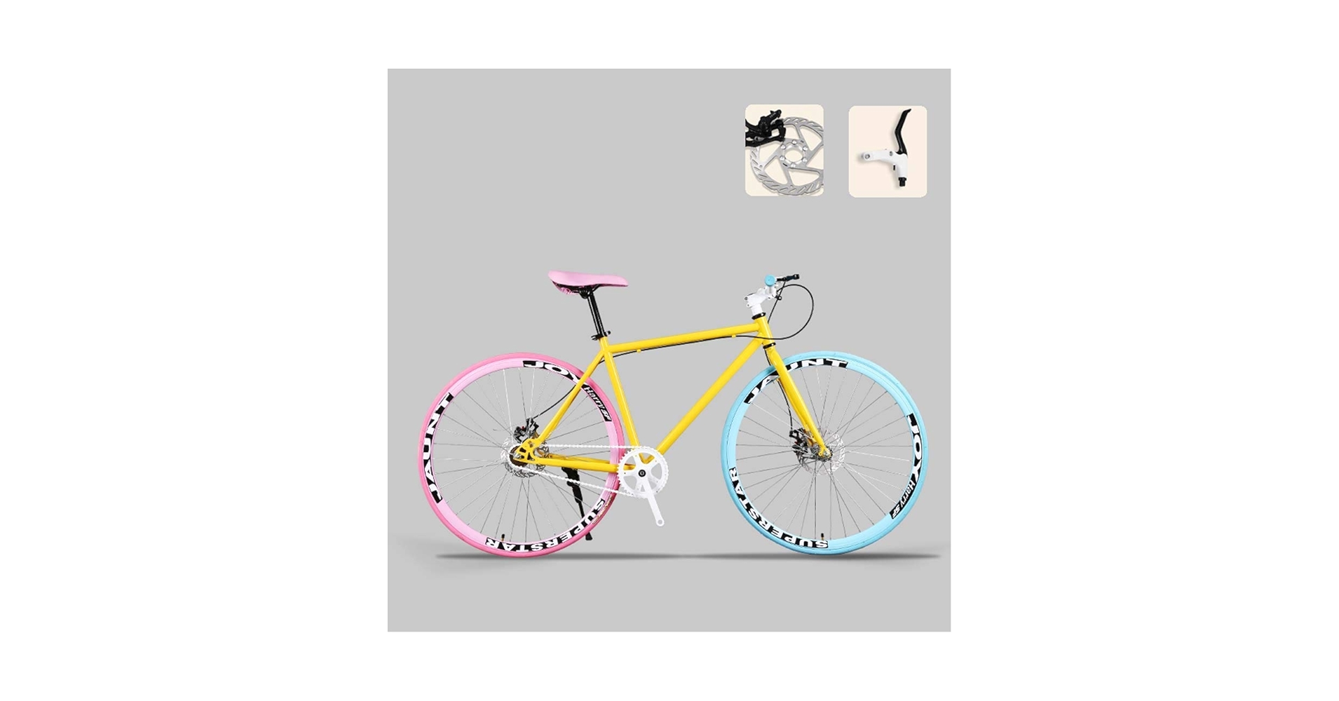 Amazon.co.jp: ロードバイク、26インチバイク、ダブルディスクブレーキ