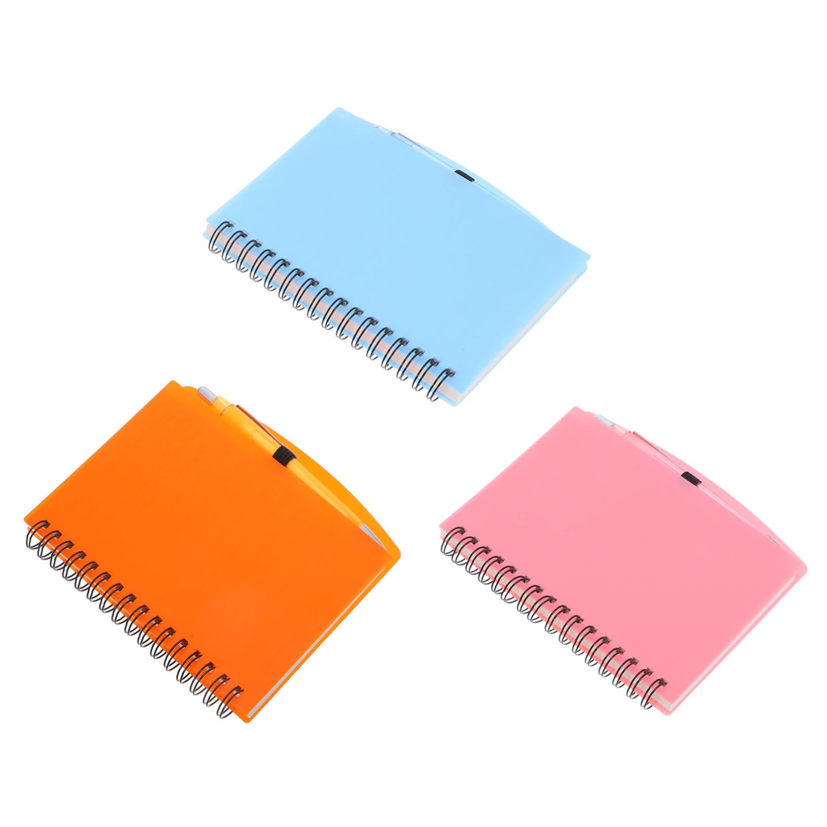 Cuaderno Espiral Pequeño, Pack de 3 Unidades Bolígrafos