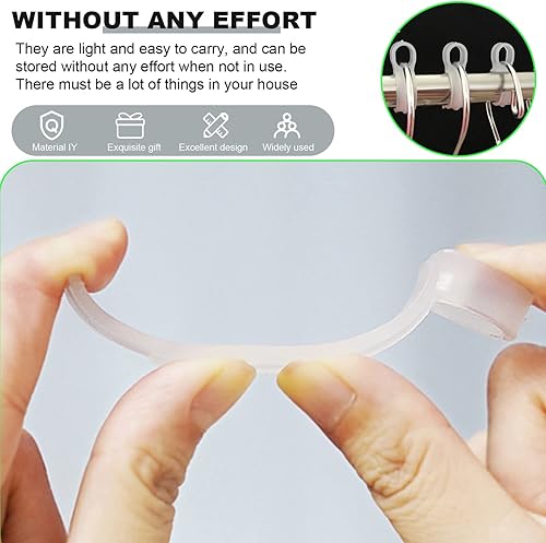 Miniatura 4 de 100 ganchos de conector para perchas de plástico, ganchos de plástico para ahorrar espacio, mini ganchos en cascada resistentes para colgar ropa o