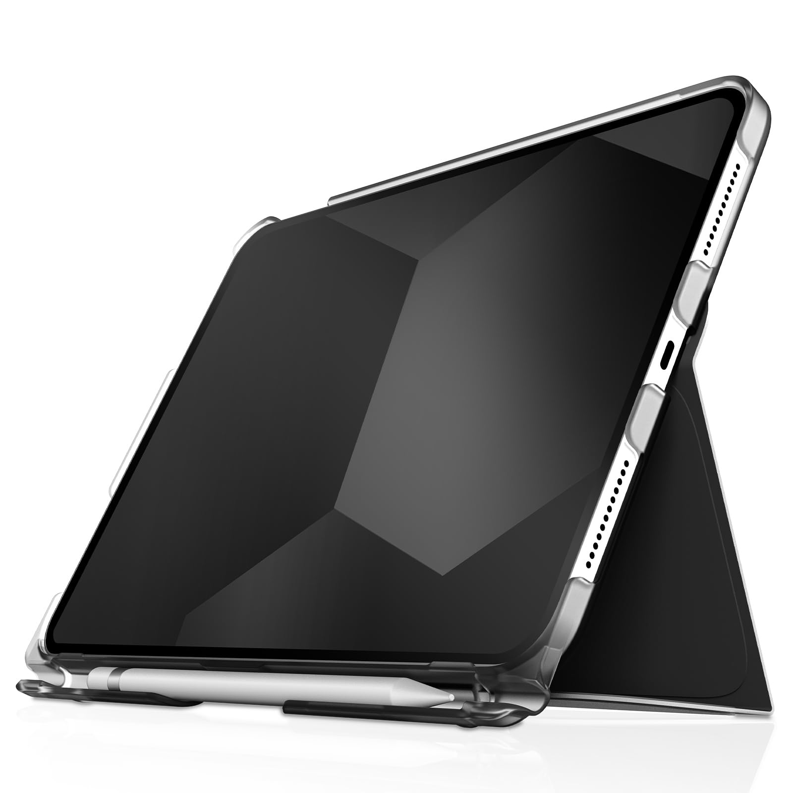 STM Studio for iPad Air 11-inch M2 6th Gen 2024 (5th/4th Gen) & iPad Pro 11 Inch (4th/3rd/2nd/1st Gen) - Lightweight Protective Case w/Apple Pencil Holder - Black