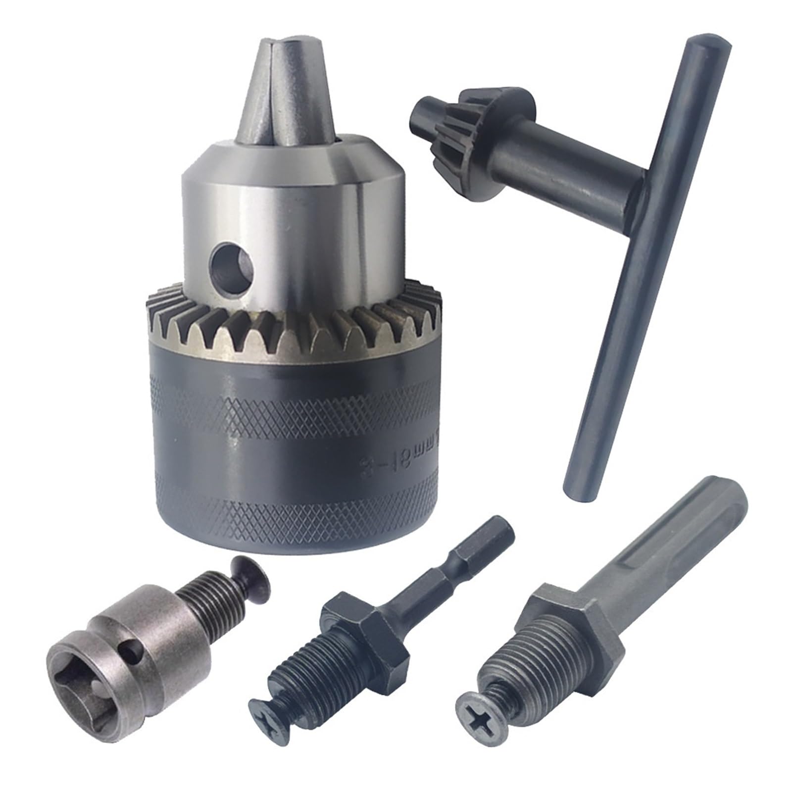 ERNZI 3–16 mm präziser Bohrfutter-Konverter, 1/2-Zoll-20UNF-Gewinde, Schnellwechsel-Adapter, SDS-Plus-Schaft, 1/4 Zoll Sechskant (Color : 4pcs Set)