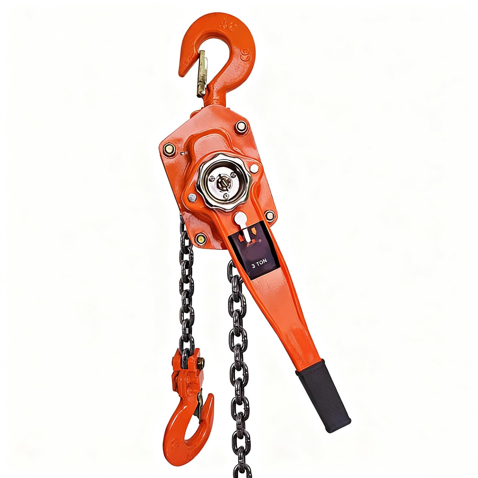 Sollevatore manuale a catena con leva da 3/4 tonnellate (750 kg) con catena G80 e gancio a 360°, altezza di sollevamento 1,5 m, perfetto per garage, trazione e attività di serraggio