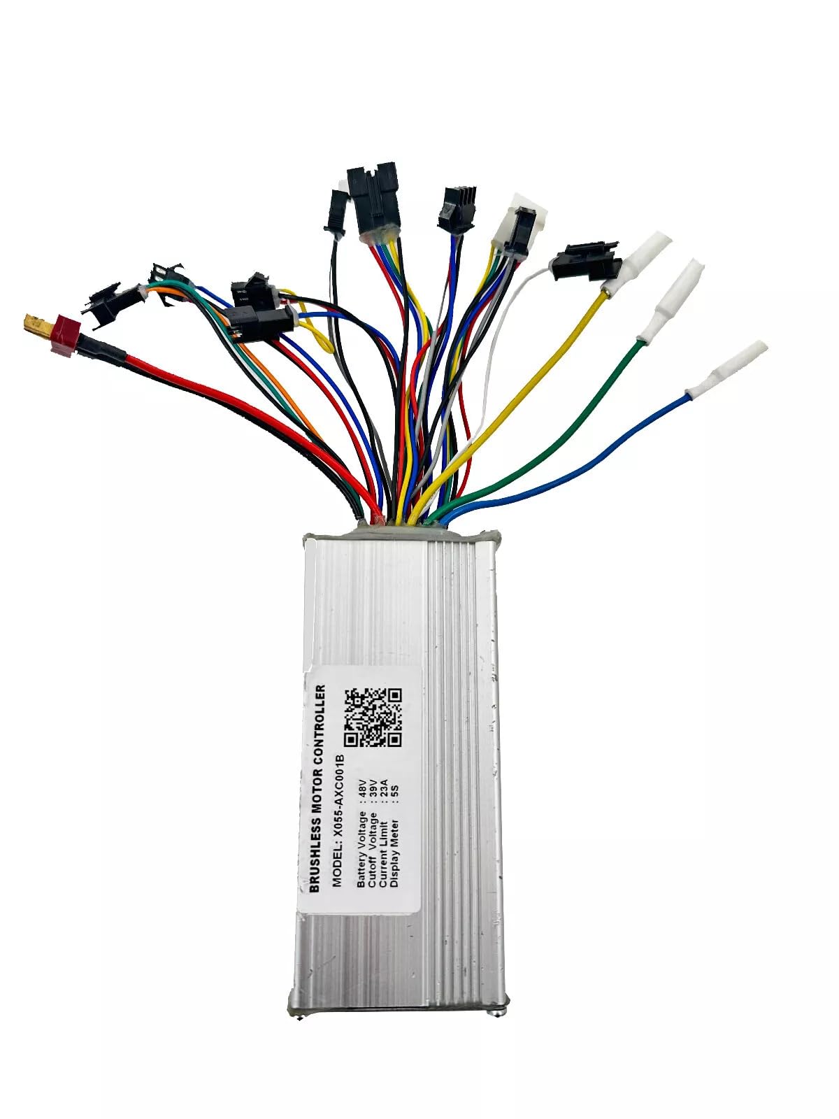 X055-AXC001B Contrôleur de Vélo Électrique 48V 23A Contrôleur de Moteur sans Balais pour Vélo Electrique Scooter E-Bike Affichage 5S