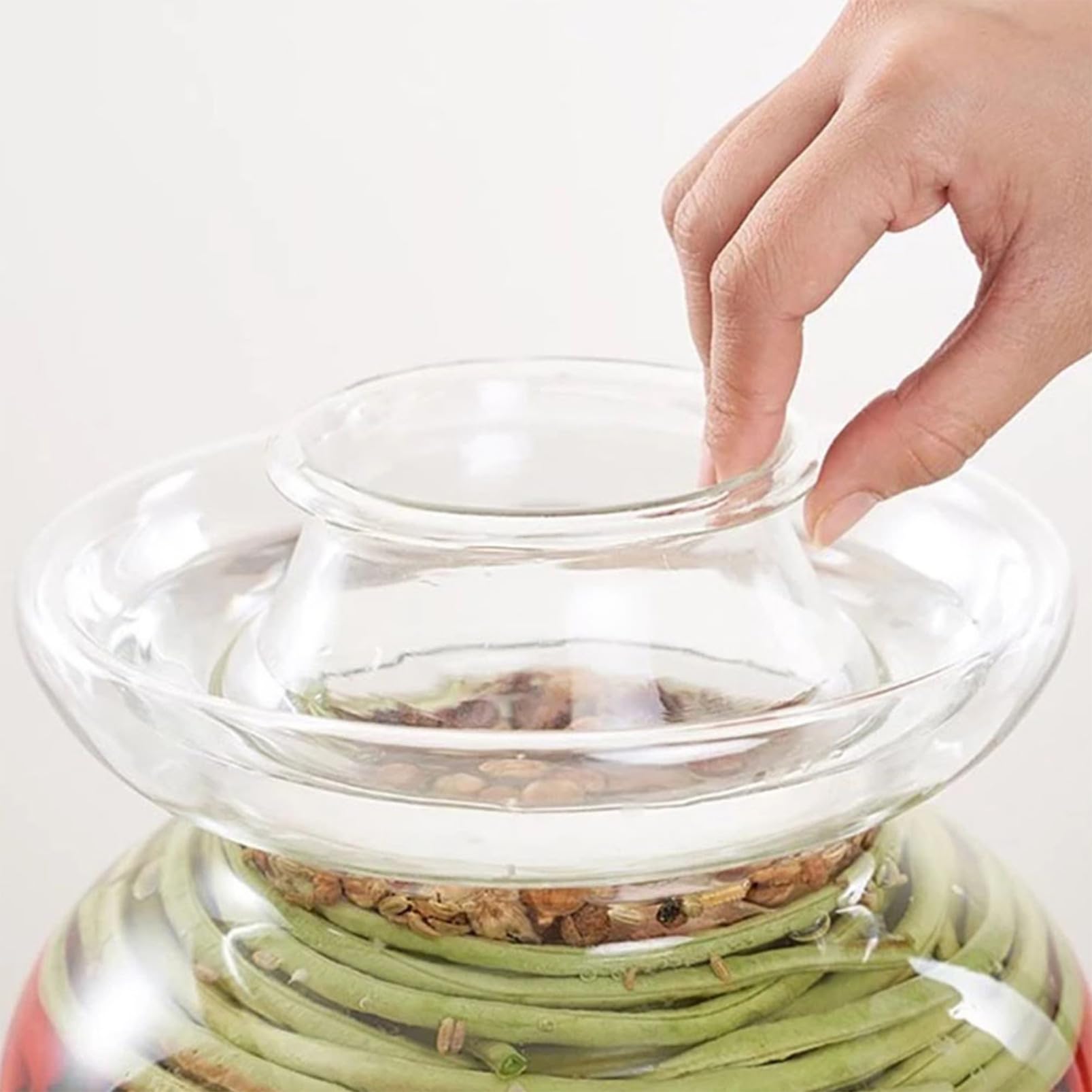 Mipcase Tarro De Cristal Para Encurtidos De Cocina 2.5 Kg Transparente Vidrio Sin Plomo Boca Ancha Sellado Tradicional Para Conservación Casera De Alimentos