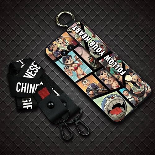 Phone Case Compatible with VIVO IQOO Z11 Turbo, Protective Graffiti Lanyard Shockproof Soft case Anti-knock Back Cover Waterproo