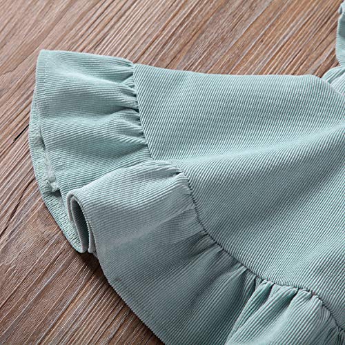 MERSARIPHY Toddler Tutu Dress Infant Sleeveless Vest Skirt Baby Backless Cute Romper for Girl Ruffle Skirt, Ages for 6Mos-5T (Sky Blue, 4-5 T) - Thumbnail 5