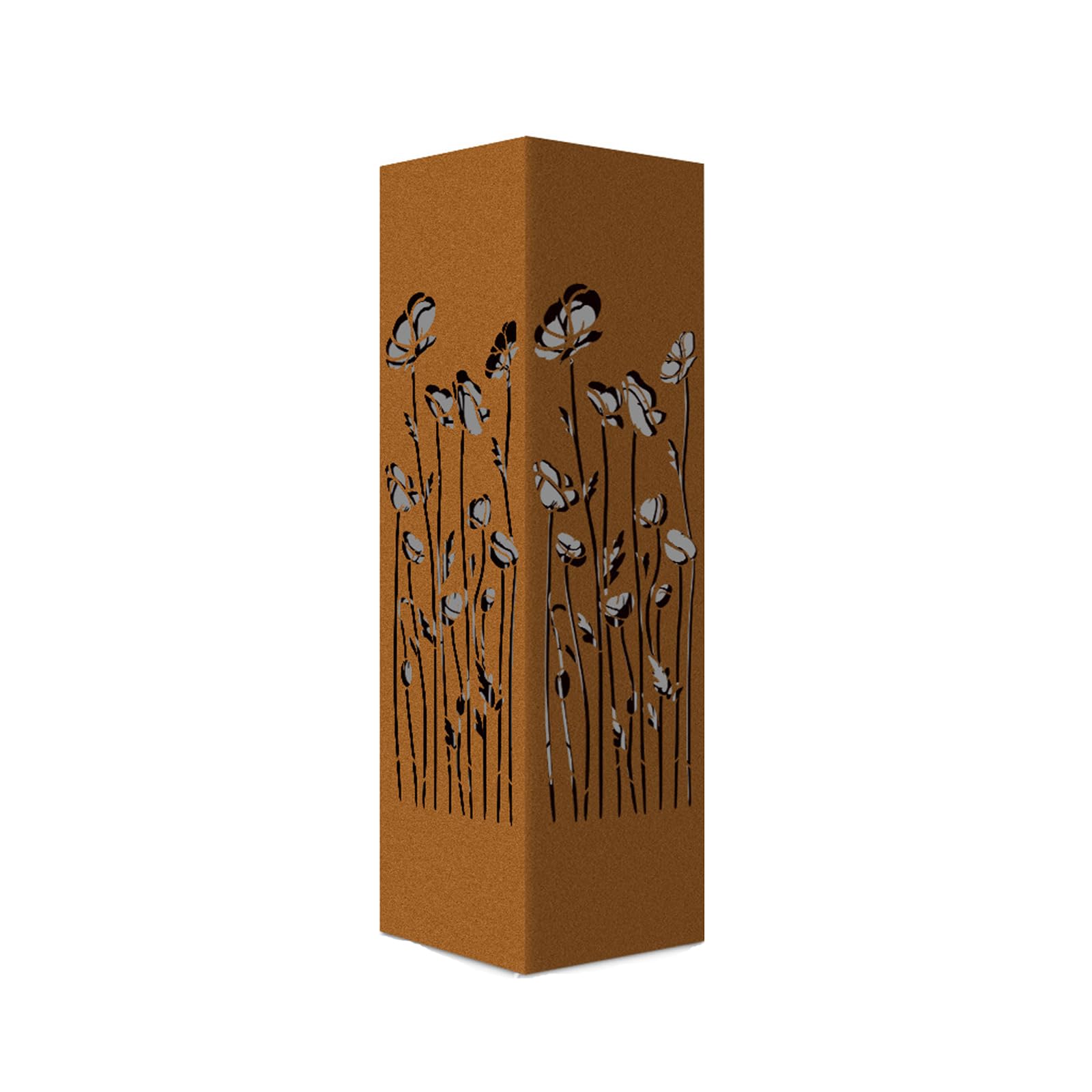 Msioytog Rusty Iron Garden Column Decoration Furniture Artistic Hollows Sculpture for Outdoor Yard and Patios Mushroom Garden Column for Courtyards Decoration with Weather