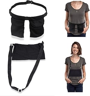 AMIJOUX Mastectomy Drain Holder, Mastectomy Drainage Pouch with Shower Bag Movable Drainage Pockets Stretchy for Post Mastectomy Recovery,Tummy Tuck,Breast Augmentation and Reduction Post Recovery