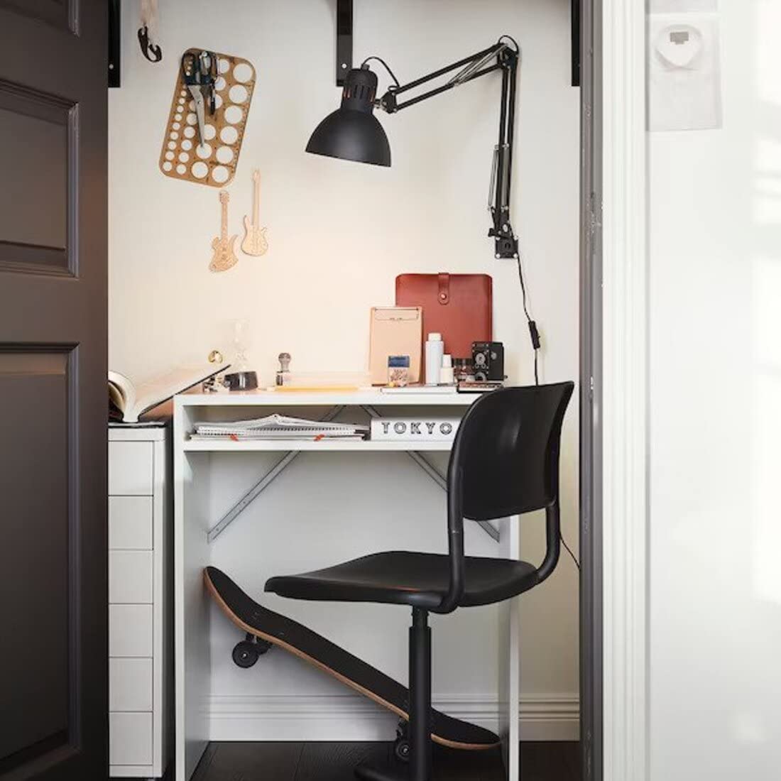IKEAのデスク【F00715】 FREDDE フレッデ デスク, ブラック, 185x74x146 cm - IKEA