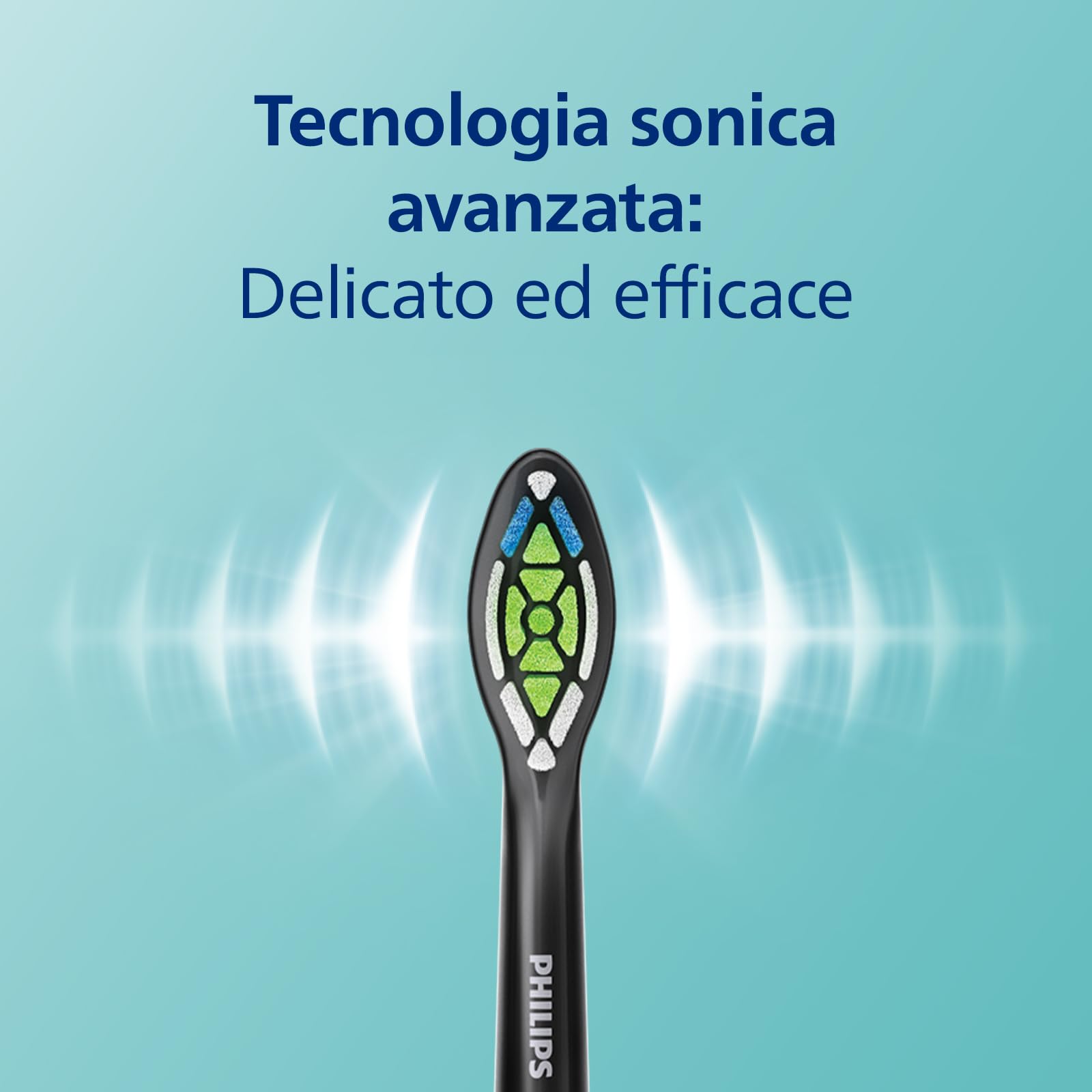 Philips Sonicare ProtectiveClean 5100 Spazzolino Elettrico, Spazzolino Sonico con 3 Modalità di Spazzolamento, Sensore di Pressione, Sanitizzatore a Raggi UV, Nero, Modello HX6850/57