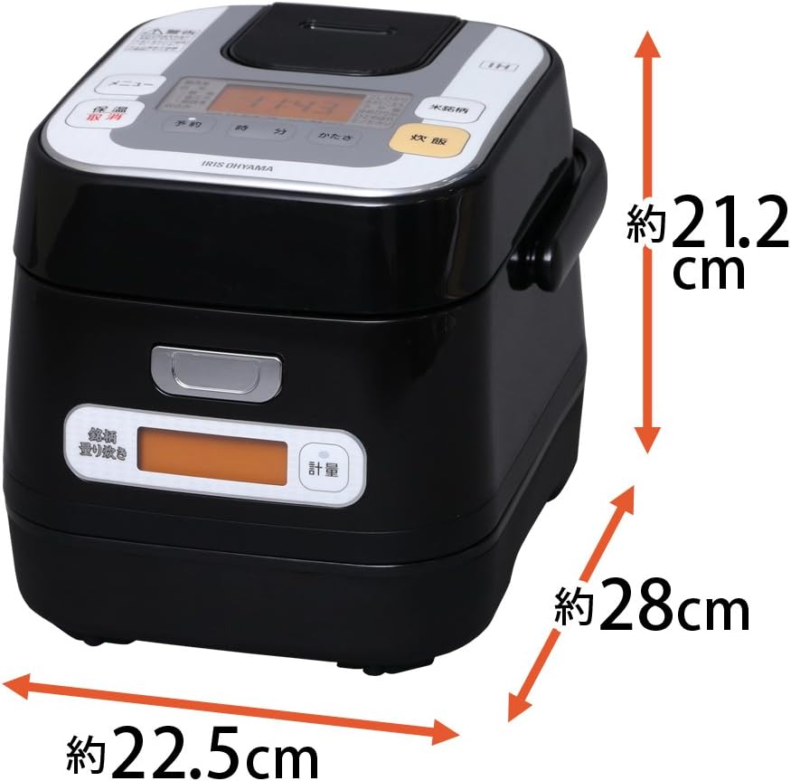 IRIS OHYAMA Rice Cooker dimensions