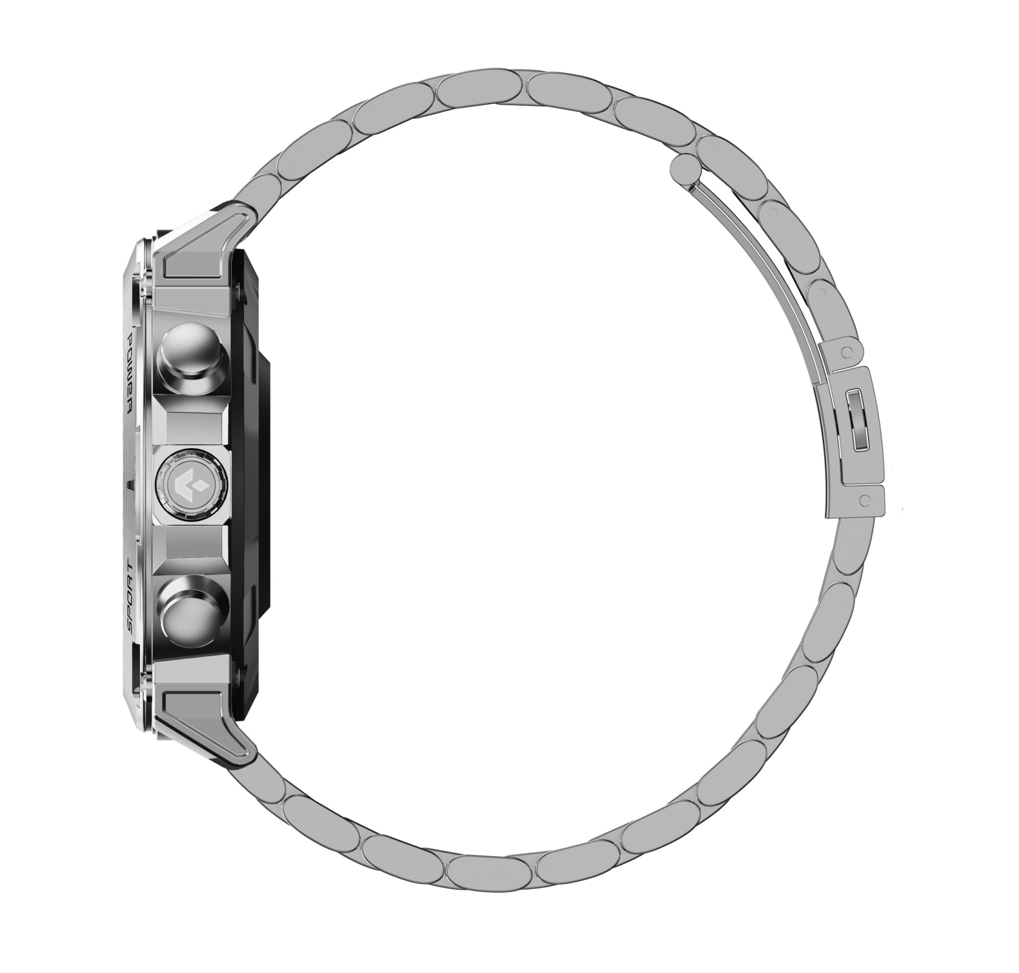 garett smartwatch uomo - 1,43″ - AMOLED - 8 giorni batteria Always On Display - Atom Argento Acciaio
