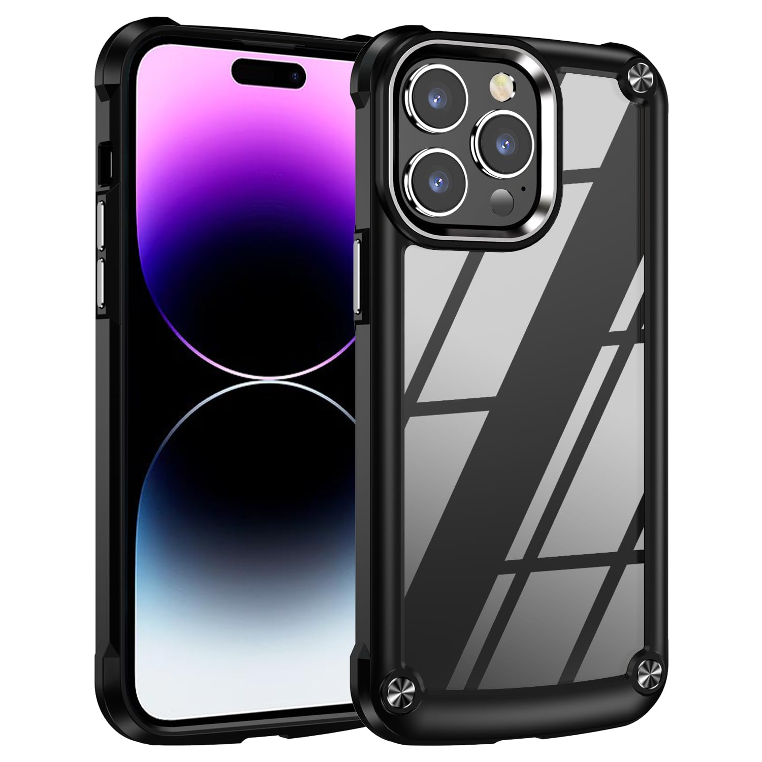 Coque iPhone 15 Pro Max TPU noir pour protéger des chutes