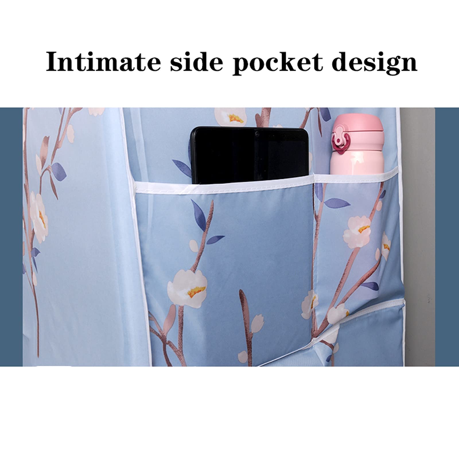 Amoire de Rangement Placard Armoire de garde-robe portable □Stockage Organisateur Organisateur Armoire Armoire Carte de rangement Portable Argendag Organisateur Couvercle en tissu lavable avec poches