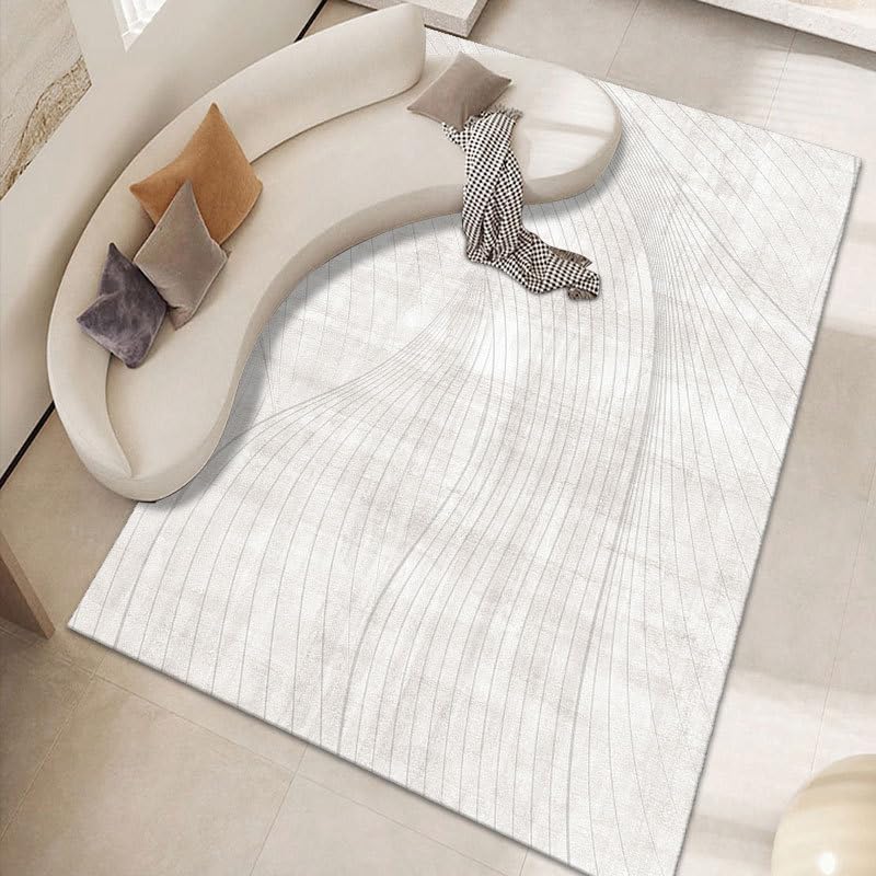 Tapis de salon lavable et antidérapant extra large