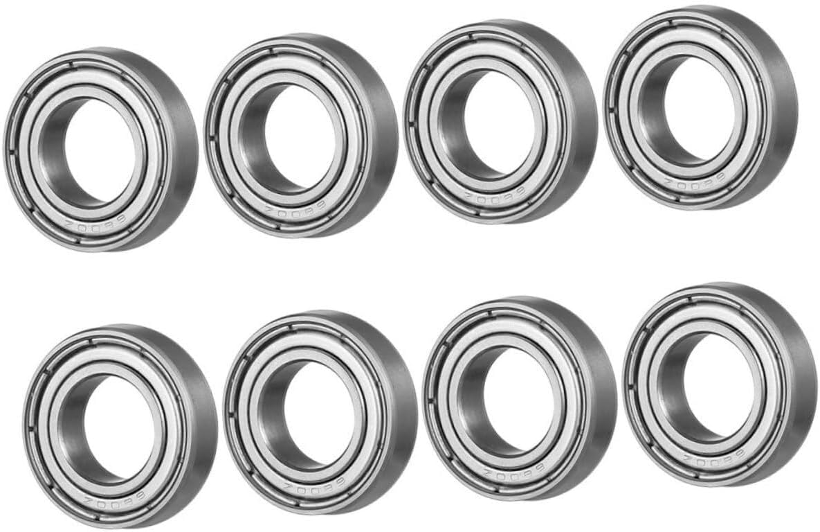Bearings, 8pcs Carbon Steel Roller Ball Bearing Bearings for Replacing Small Ball Bearing Ring Bearings for Replacement,High Hardness and Toughness