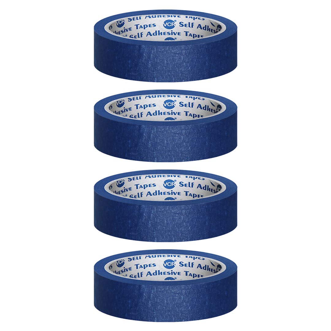 VCR Blue Masking Tape - 20 Meters in Length 18mm / 0.75" Width - 4 Rolls Per Pack - Easy Tear Tape, Best for Carpenter, Labelling, Painting and leaves no residue after a peel. (B08YDS81TC) Amazon Price History, Amazon Price Tracker