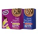 Early Foods Assorted Pack of 2: A2 Ghee Ragi Til Laddoo & Jowar Flaxseed Laddoo with Jaggery | Ragi Sesame & Flax Seed Laddu | Pregnancy Laddu | postpartum ladoo | Sugar Free Laddo gallery image