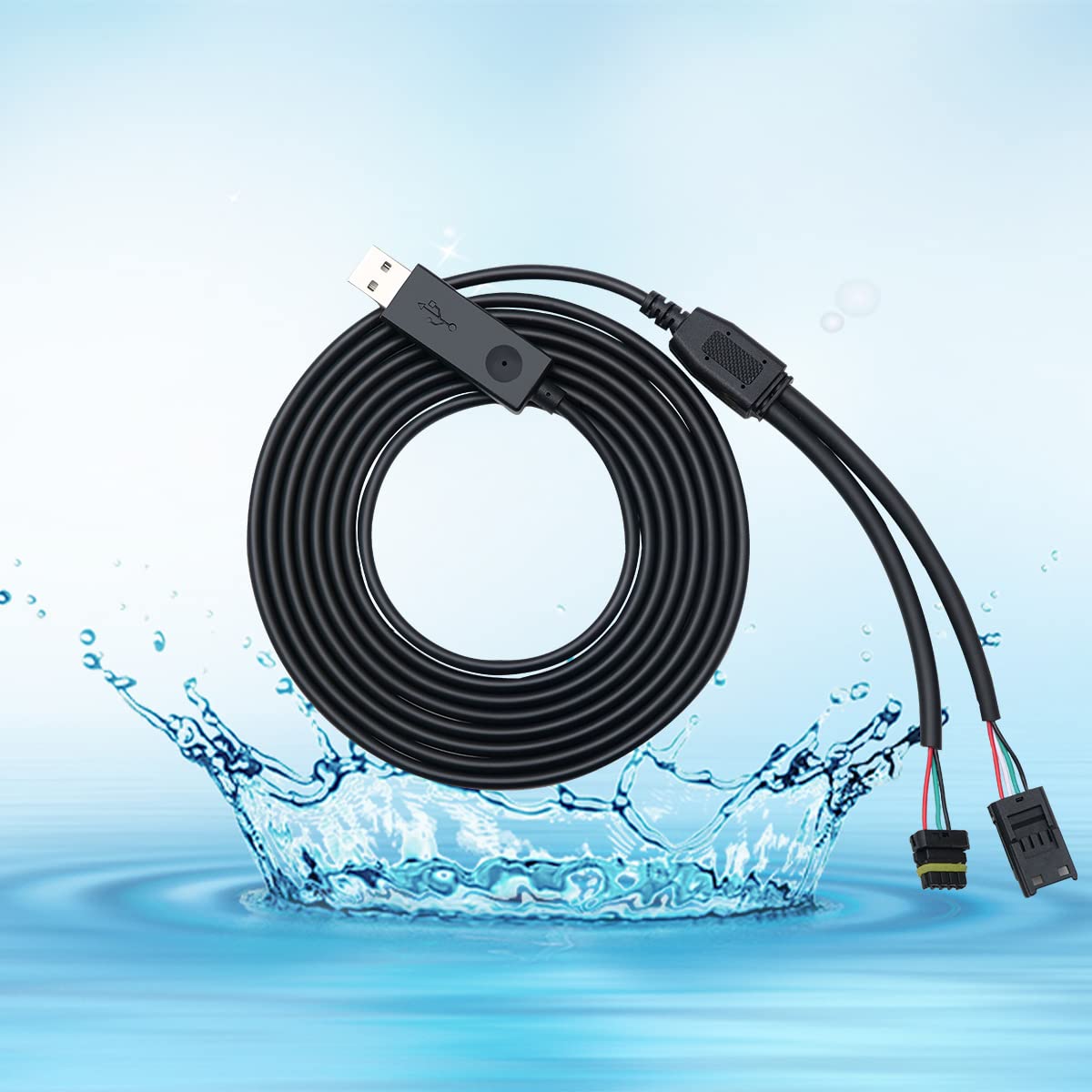 USB/CAN Cable w/Built in Splitter Compatible with Holley EFI Sniper EFI Terminator X -Replace#558-443-2 (558-443-2)