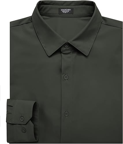 Miniatura 4 de COOFANDY Camisa de botones con estampado de flores de lujo para hombre