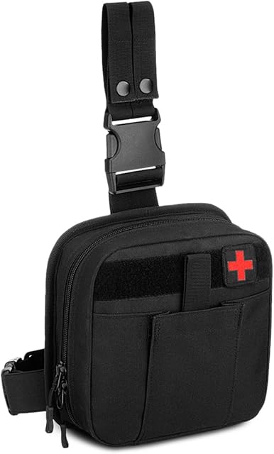 Selighting Tactical Drop Leg Waist Bag - Multifunctional Tactical Thigh Hip Outdoor Pack MOLLE First Aid Kit Bag IFAK Medical Utility Pouch