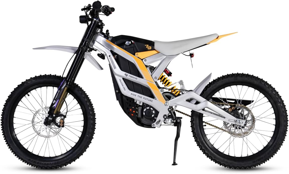 79Bike FALCON-PRO Electric Dirt Bike For Adult, Mid-Mounted Motor, 72V 35AH Battery, Fastace 2.0 Fork, NFC, Full Suspension, Hydraulic Brake, Mountain Bike