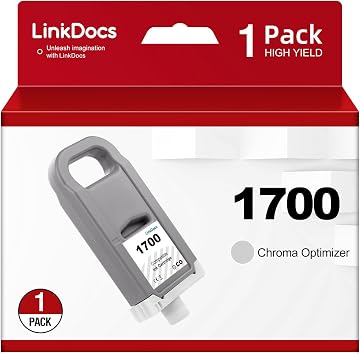 LinkDocs PFI-1700 Chroma Optimizer Ink Cartridges Replacement for Canon PFI1700 PFI 1700 CO Ink Cartridge Work for Canon imagePROGRAF PRO-2000 PRO-4000 PRO-4000S PRO-6000S PRO-6100 Printer 700ml
