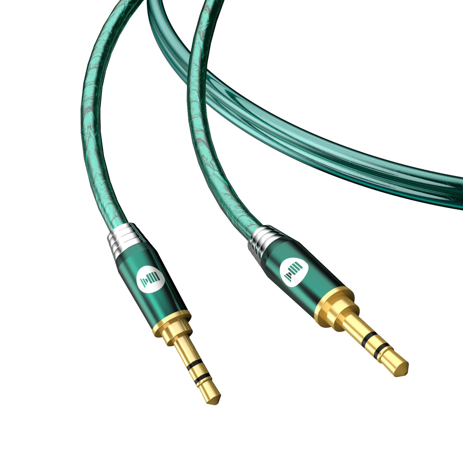 Cavo audio placcato in argento da 3,5 mm maschio a maschio, per un audio surround coinvolgente, dispositivi di interfaccia da 3,5 mm per studio, mixer, microfono, cuffie, altoparlanti