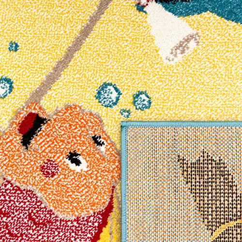 Paco Home Tappeto per Bambini Pesci Delfino