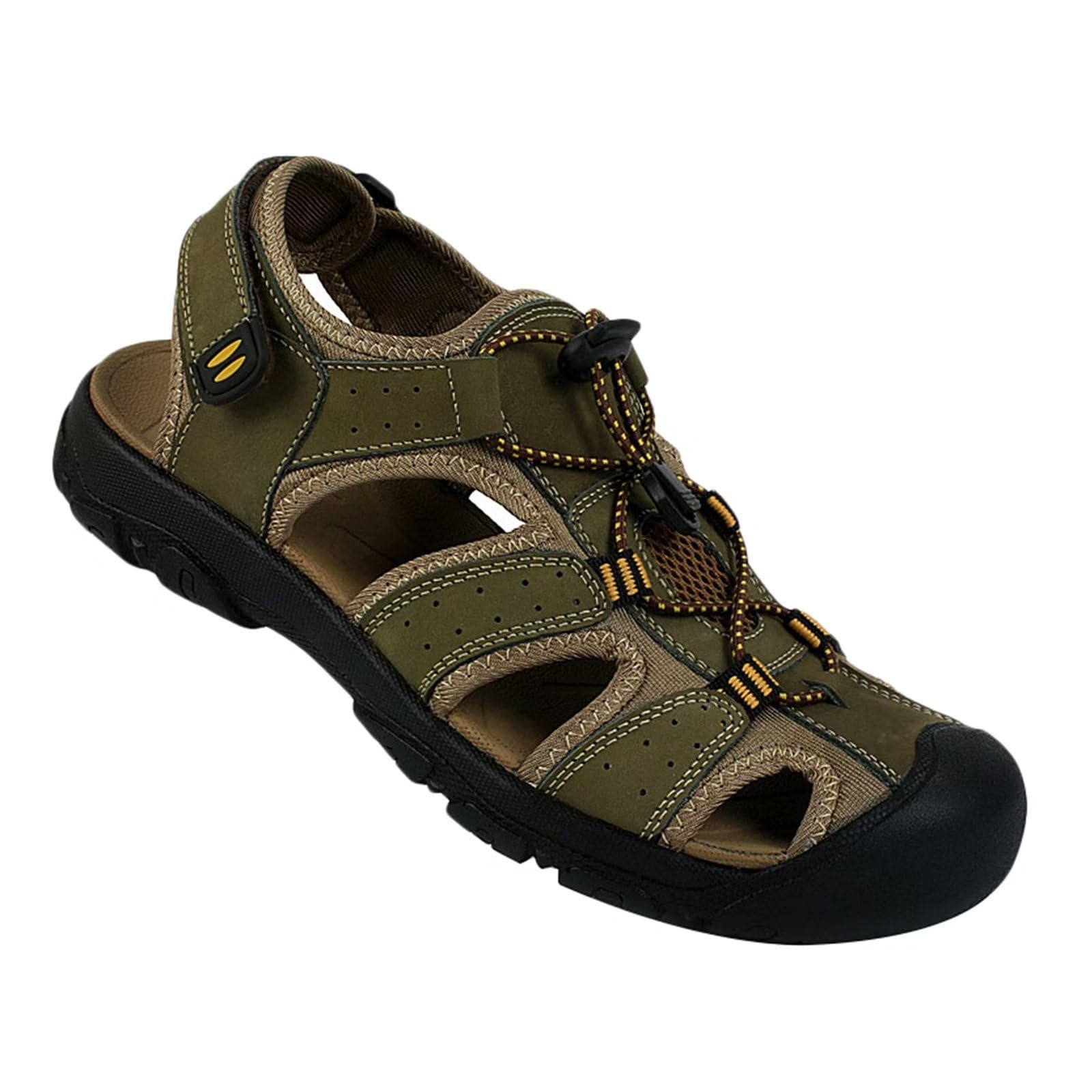 Uomo Sandali Sport Estate Spiaggia Scarpe Casual Sandali Outdoor Escursionismo Punta Chiusa Sandali da Passeggio per Trekking Pescatore Atletico Scarpe Casual