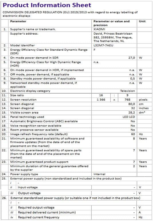 xiaomi tv led 80 cm mi p1e 32 pouces