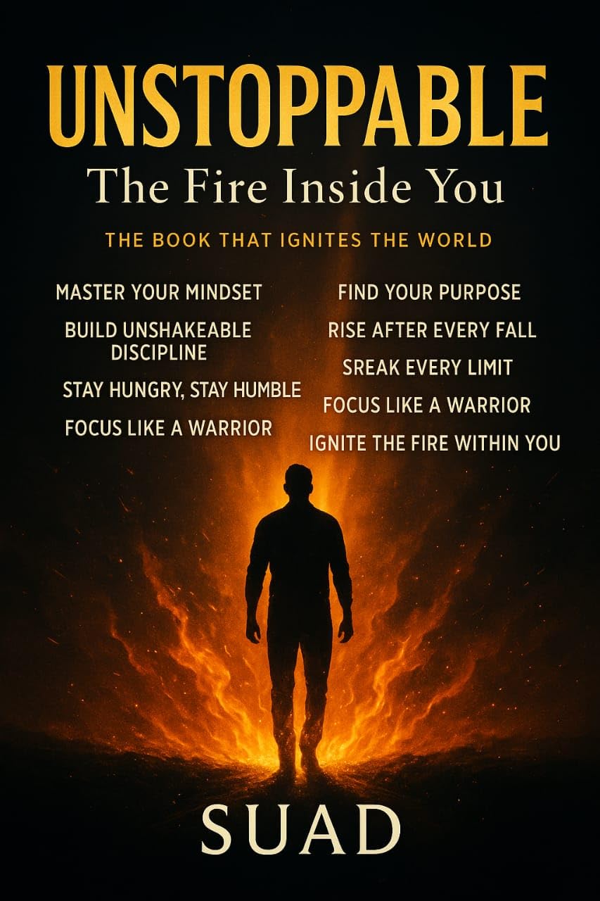 UNSTOPPABLE: THE FIRE INSIDE YOU: 12 steps to Awaken Your Mind,Master Discipline ,And Rise Beyond Limits