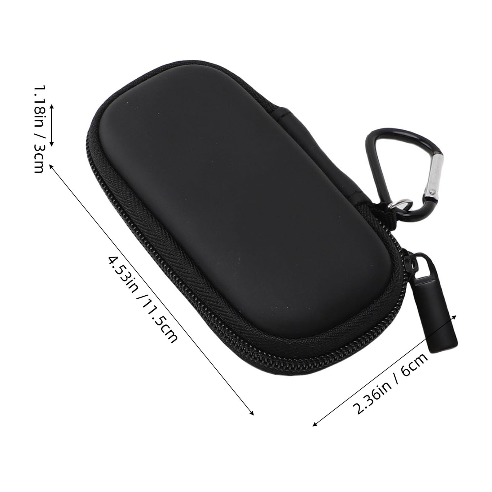 Étui de Transport Rigide pour Kardia Mobile 6L 1L Imperméabilisant PU EVA Sac de Rangement de Voyage Rond avec Sangle adapté aux Appareils Étui adapté pour Kardia MobileHard Carrying