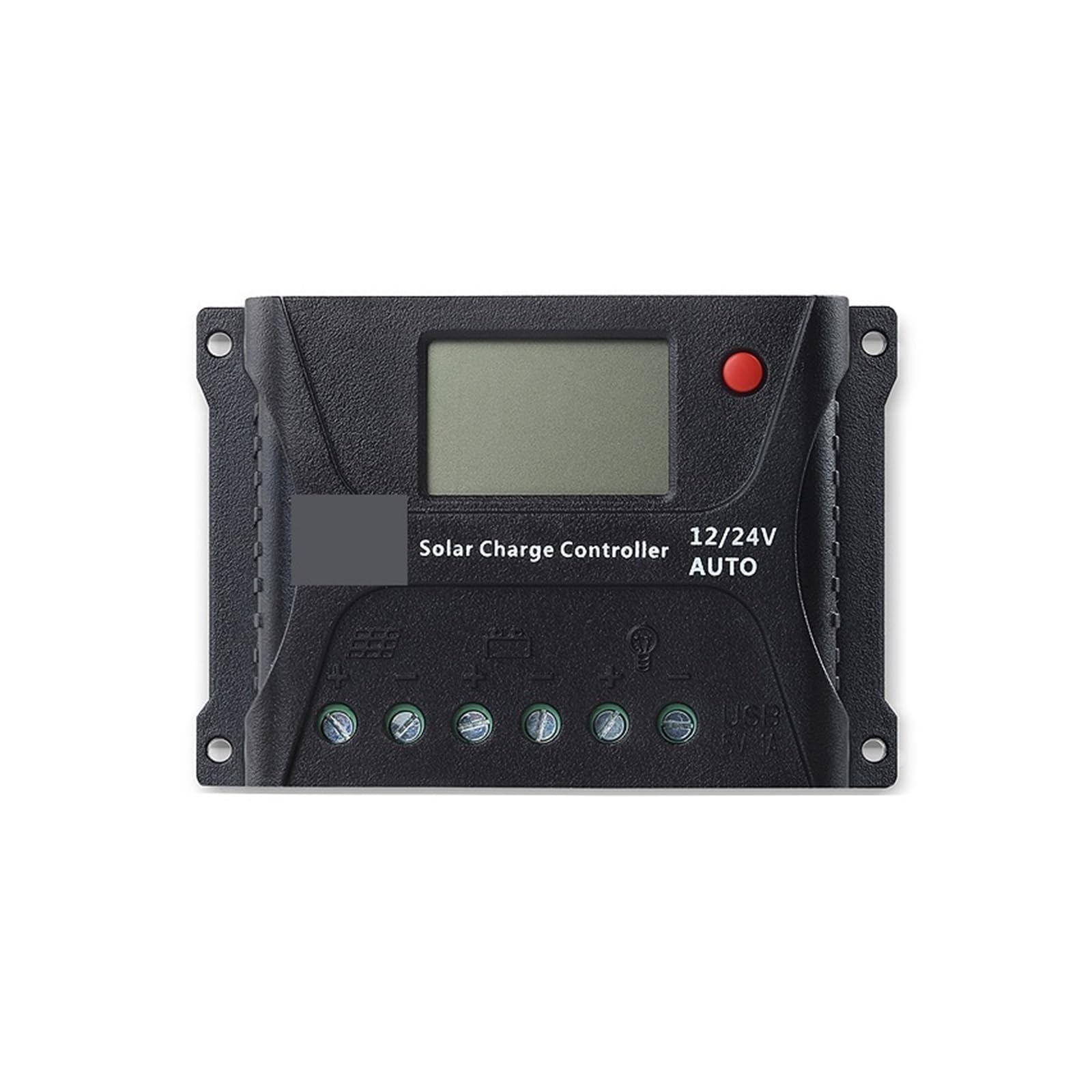 Regolatore di carica solare 12V/24V 20a Caricabatteria solare automatico Regolatore di carica PWM Regolatore fotovoltaico con display LCD USB for solare 12V/24V