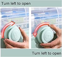 Vista 3 de YXQ Caja de primeros auxilios, bandeja plegable de plástico extraíble de 3 niveles, organizador de almacenamiento de medicamentos, caja organizadora