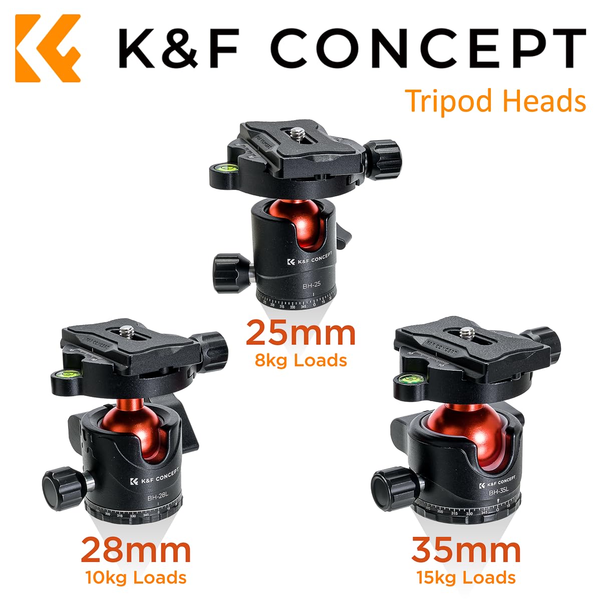 K&F Rotule 360 métal diamètre 25 mm