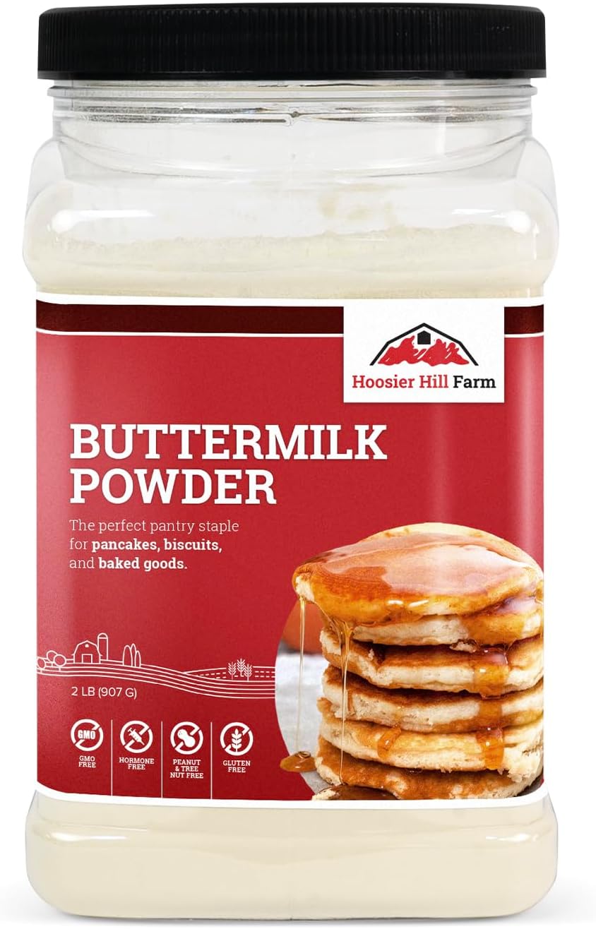 Hoosier Hill Farm Buttermilk Powder, 2LB (Pack of 1)
