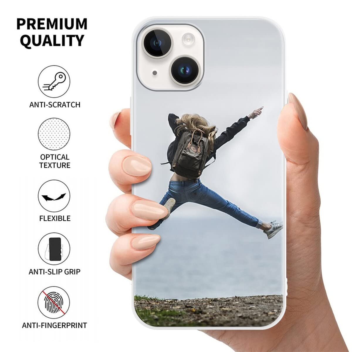 Yoedge Cover Personalizzata per iPhone 16 15 14 13 12 Pro Max 11...: Cover Iphone Personalizzate: Cover Iphone 14 PersonalizzataCover Personalizzata iPhone 14 Online 72h - Personalizzalo