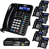 XBLUE X16 Plus Small Business Phone System Bundle with (8) XD10 Digital Phones - Capacity is (6) Out