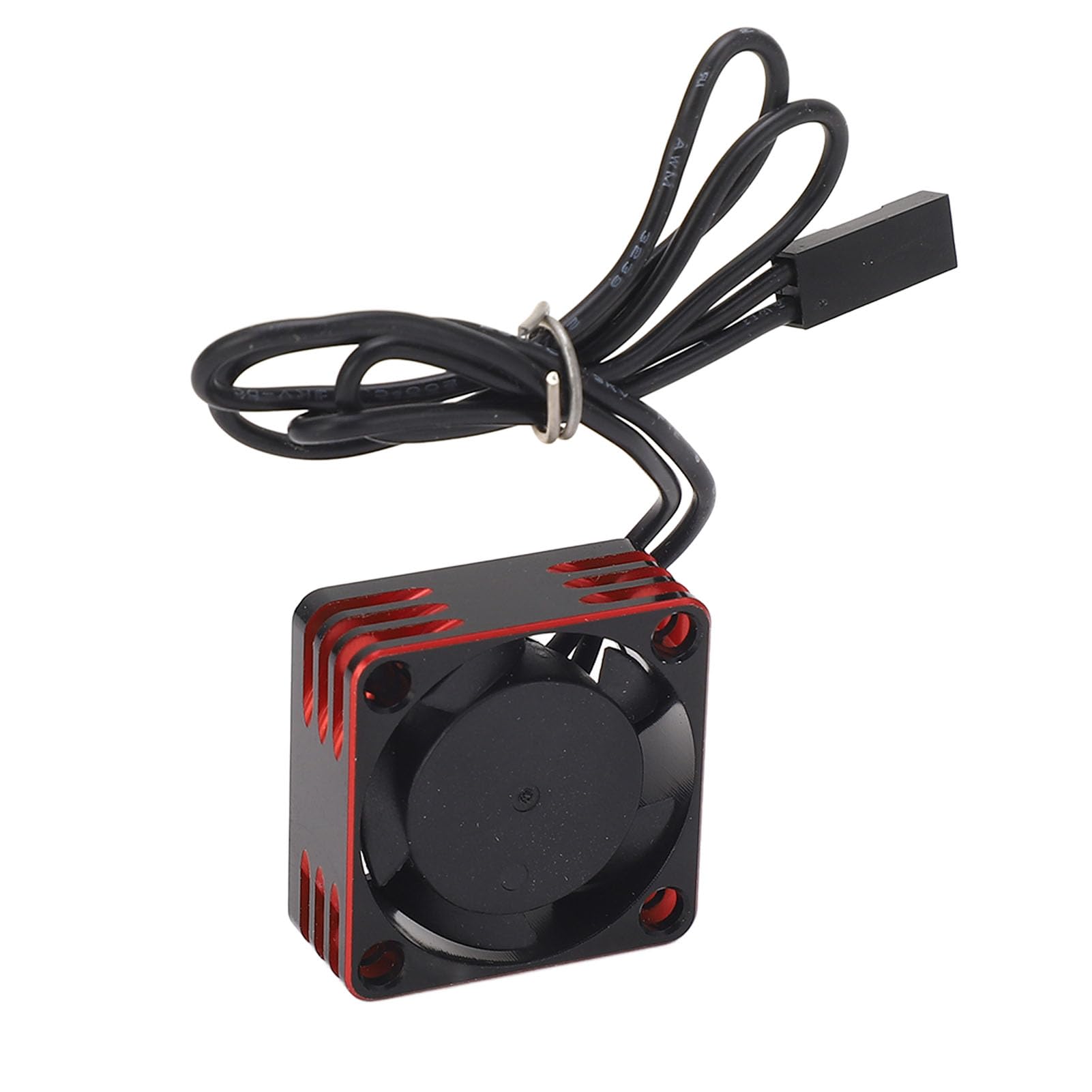 RC Motor Cooling Fan 25mm ESC, Universal Heatsink 19000rpm Cooling Fan with Aluminum Alloy and Plastic for RC Car (Red)