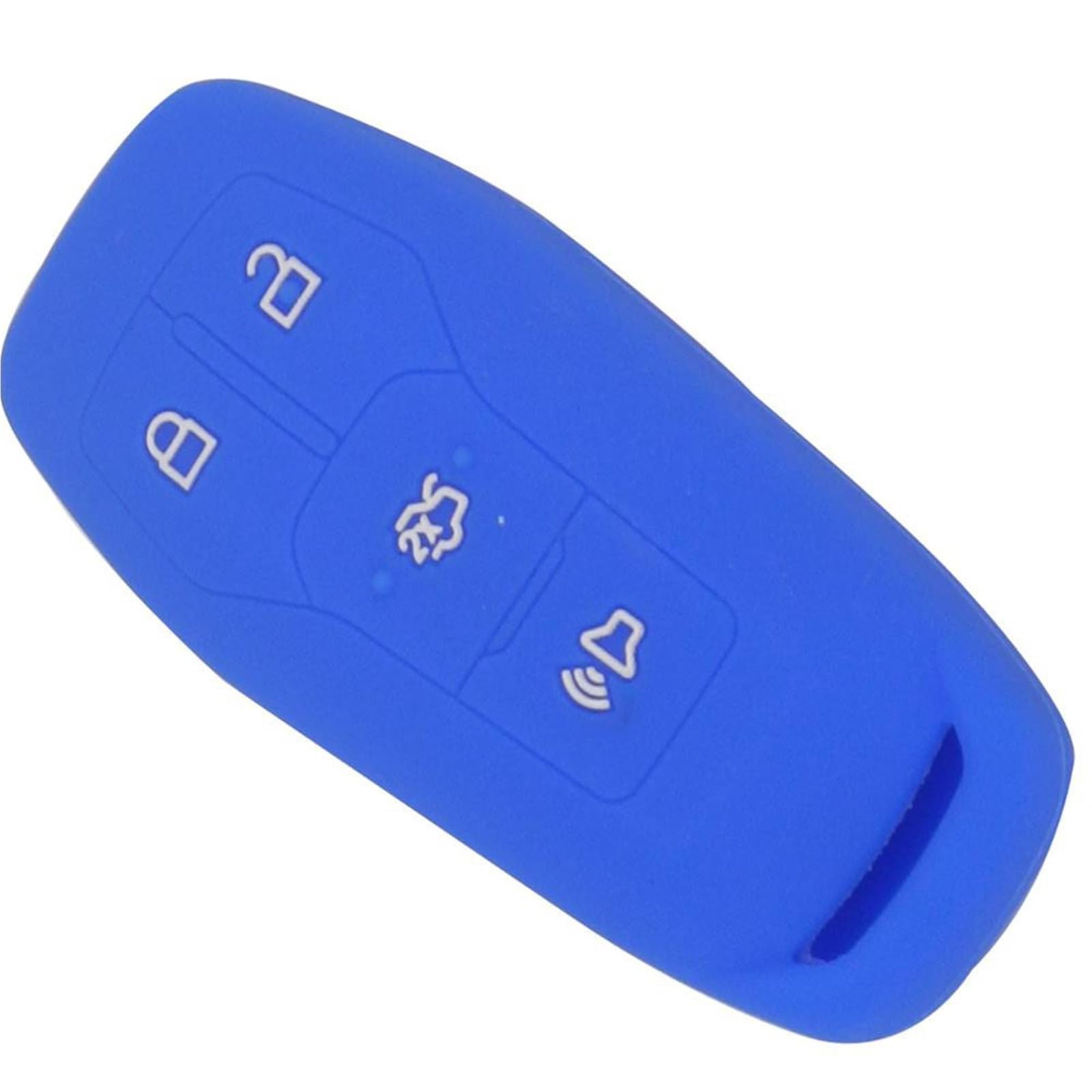 Étui en silicone pour clé Ford Edge Escape Focus protection de télécommande à 4 boutons - 4