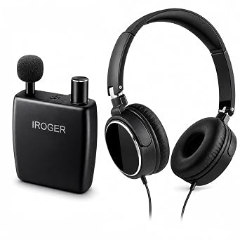Rechargeable Hearing Amplifier with Headphones