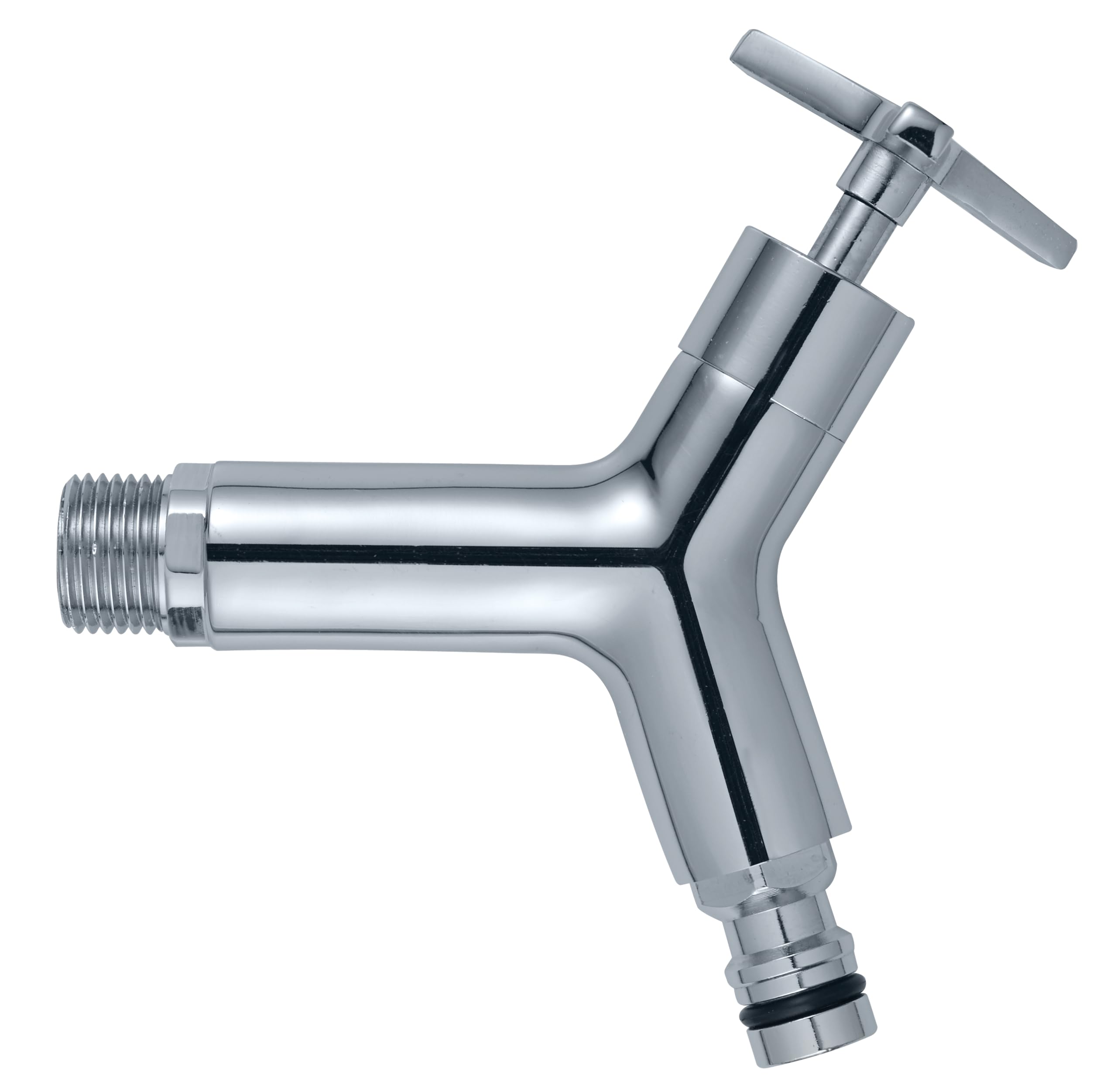 Garantia Grifo de Salida de diseño Cromado 3/4'' | d’eau de pluie, Robinet de sortie en chrome poli avec joint étanche, Accessoire compatible pour réservoir d’eau de jardin