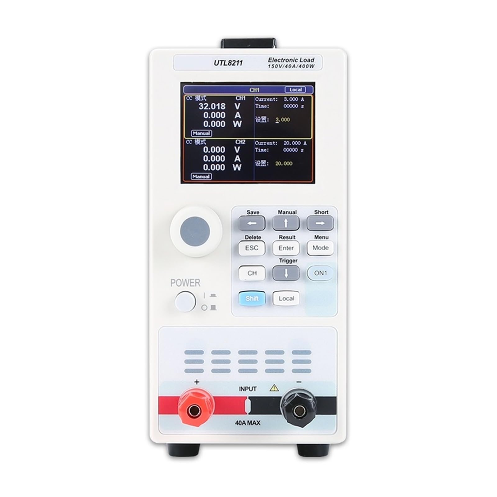 Tester per batterie, UTL8211 Tester di carico elettronico CC programmabile | Offre test di carico programmabile, display digitale chiaro; ideale per batterie, alimentatori e laboratori elettronici.