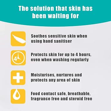 Barrier Cream 100ml Lotion Waterproof Skin Protection | Clinically proven relief for contact dermatitis, dryness, suitable for hands, body, face